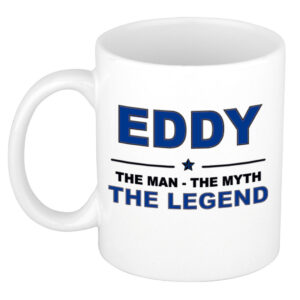 Eddy The man, The myth the legend pensioen cadeau mok/beker 300 ml