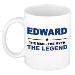 Edward The man, The myth the legend pensioen cadeau mok/beker 300 ml