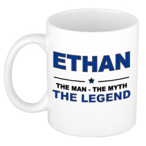 Ethan The man, The myth the legend pensioen cadeau mok/beker 300 ml
