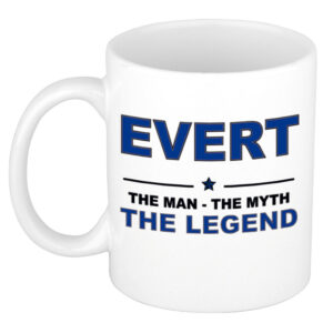 Evert The man, The myth the legend pensioen cadeau mok/beker 300 ml
