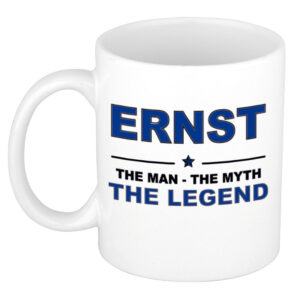 Ernst The man, The myth the legend pensioen cadeau mok/beker 300 ml