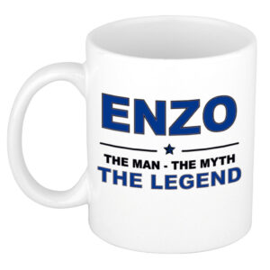 Enzo The man, The myth the legend pensioen cadeau mok/beker 300 ml