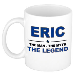 Eric The man, The myth the legend pensioen cadeau mok/beker 300 ml