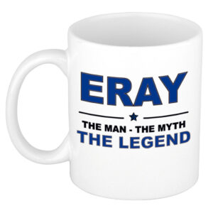 Eray The man, The myth the legend pensioen cadeau mok/beker 300 ml