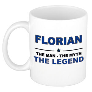 Florian The man, The myth the legend pensioen cadeau mok/beker 300 ml