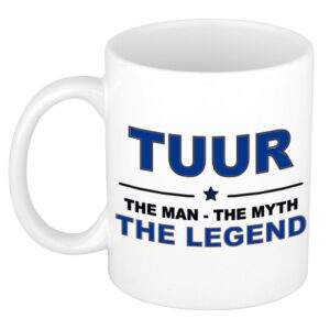 Tuur The man, The myth the legend pensioen cadeau mok/beker 300 ml