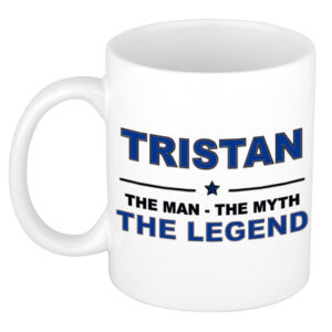 Tristan The man, The myth the legend pensioen cadeau mok/beker 300 ml
