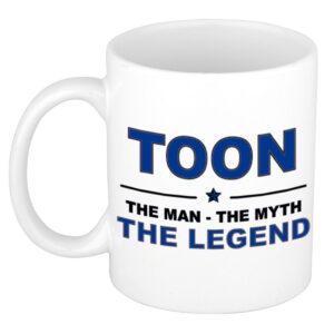 Toon The man, The myth the legend pensioen cadeau mok/beker 300 ml