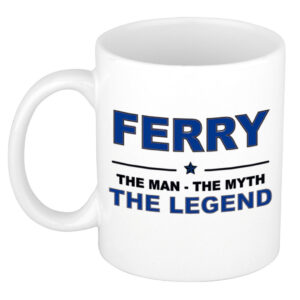 Ferry The man, The myth the legend pensioen cadeau mok/beker 300 ml