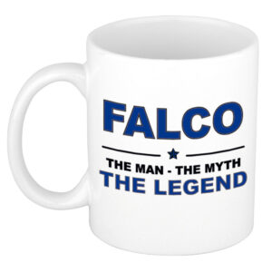 Falco The man, The myth the legend pensioen cadeau mok/beker 300 ml