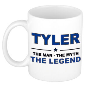 Tyler The man, The myth the legend pensioen cadeau mok/beker 300 ml