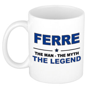 Ferre The man, The myth the legend pensioen cadeau mok/beker 300 ml