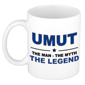 Umut The man, The myth the legend pensioen cadeau mok/beker 300 ml