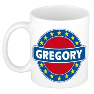 Kado mok voor Gregory