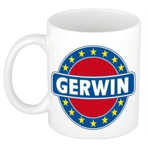Kado mok voor Gerwin