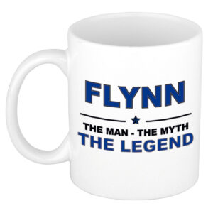 Flynn The man, The myth the legend pensioen cadeau mok/beker 300 ml