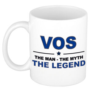 Vos The man, The myth the legend pensioen cadeau mok/beker 300 ml