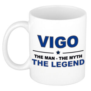 Vigo The man, The myth the legend pensioen cadeau mok/beker 300 ml