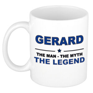 Gerard The man, The myth the legend pensioen cadeau mok/beker 300 ml