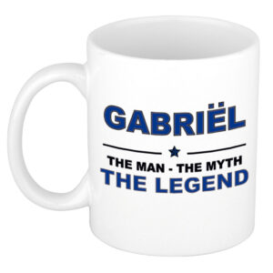 Gabriel The man, The myth the legend pensioen cadeau mok/beker 300 ml