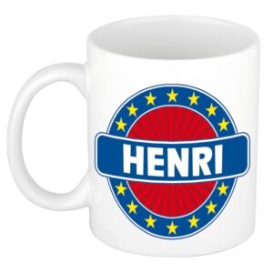 Kado mok voor Henri