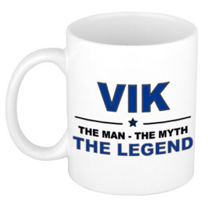 Vik The man, The myth the legend pensioen cadeau mok/beker 300 ml