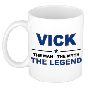 Vick The man, The myth the legend pensioen cadeau mok/beker 300 ml