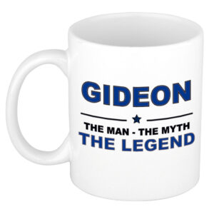 Gideon The man, The myth the legend pensioen cadeau mok/beker 300 ml