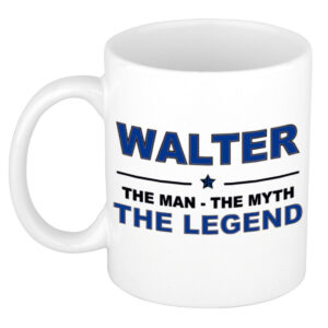 Walter The man, The myth the legend pensioen cadeau mok/beker 300 ml