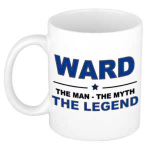 Ward The man, The myth the legend pensioen cadeau mok/beker 300 ml