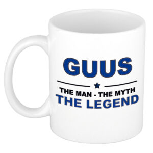 Guus The man, The myth the legend pensioen cadeau mok/beker 300 ml