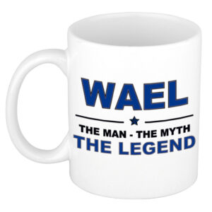 Wael The man, The myth the legend pensioen cadeau mok/beker 300 ml