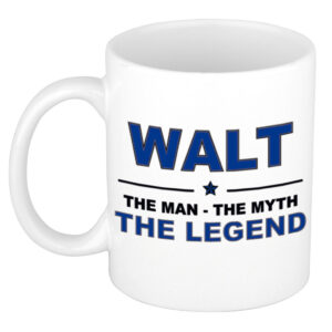 Walt The man, The myth the legend pensioen cadeau mok/beker 300 ml
