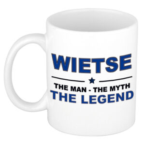 Wietse The man, The myth the legend pensioen cadeau mok/beker 300 ml