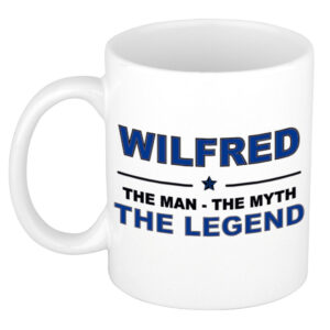 Wilfred The man, The myth the legend pensioen cadeau mok/beker 300 ml