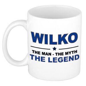 Wilko The man, The myth the legend pensioen cadeau mok/beker 300 ml