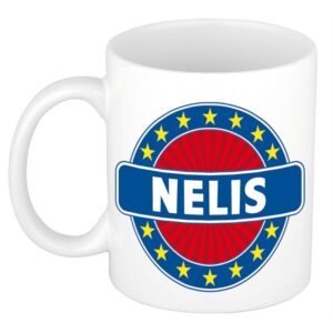 Kado mok voor Nelis