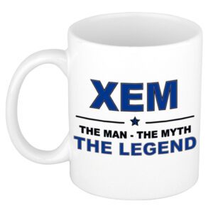 Xem The man, The myth the legend pensioen cadeau mok/beker 300 ml