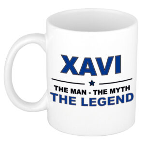Xavi The man, The myth the legend pensioen cadeau mok/beker 300 ml