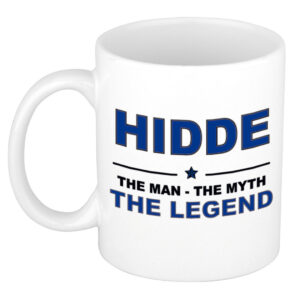 Hidde The man, The myth the legend pensioen cadeau mok/beker 300 ml