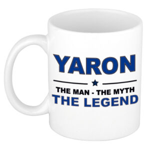 Yaron The man, The myth the legend pensioen cadeau mok/beker 300 ml