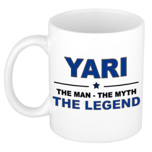 Yari The man, The myth the legend pensioen cadeau mok/beker 300 ml