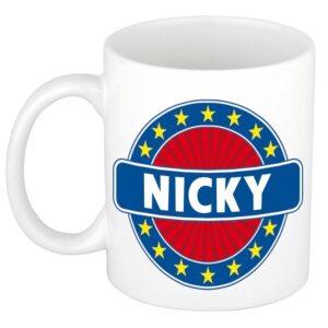 Kado mok voor Nicky