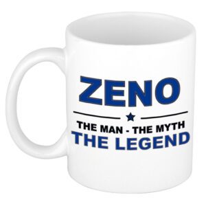 Zeno The man, The myth the legend pensioen cadeau mok/beker 300 ml