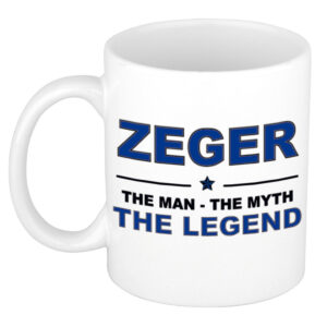 Zeger The man, The myth the legend pensioen cadeau mok/beker 300 ml