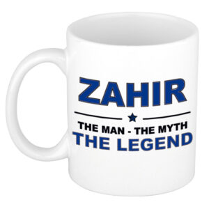 Zahir The man, The myth the legend pensioen cadeau mok/beker 300 ml