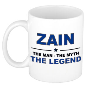 Zain The man, The myth the legend pensioen cadeau mok/beker 300 ml