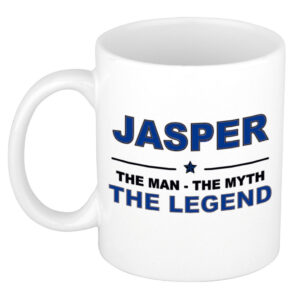 Jasper The man, The myth the legend pensioen cadeau mok/beker 300 ml