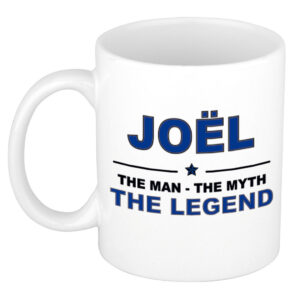 Joel The man, The myth the legend pensioen cadeau mok/beker 300 ml