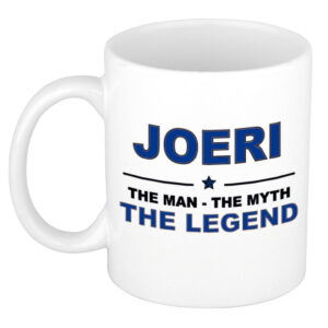 Joeri The man, The myth the legend pensioen cadeau mok/beker 300 ml